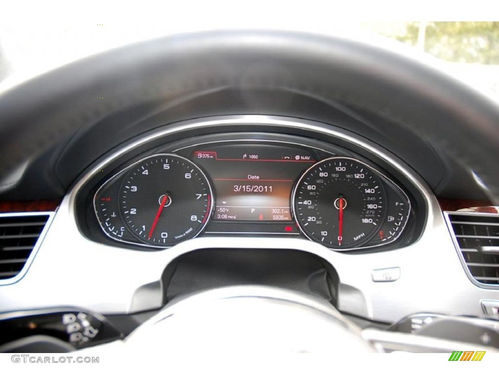 2011 Audi A8 4.2 FSI quattro Gauges Photo #46698999