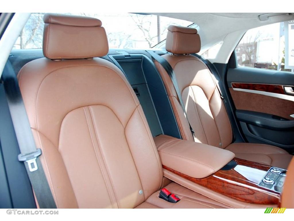 Nougat Brown Interior 2011 Audi A8 4.2 FSI quattro Photo #46699146