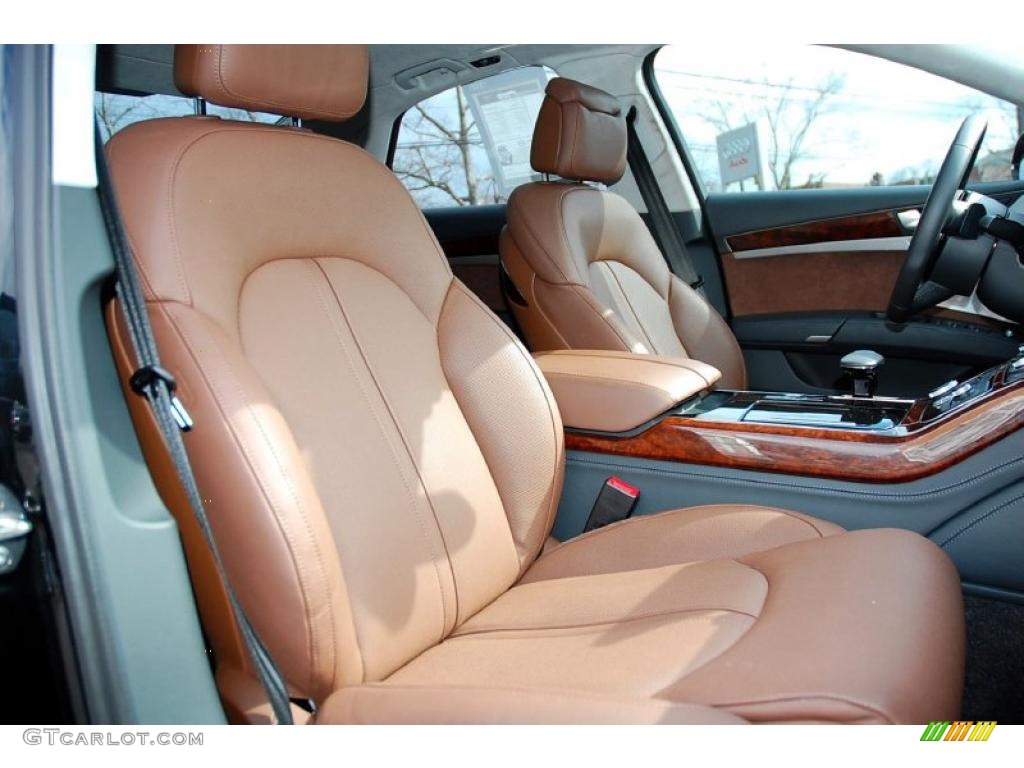 Nougat Brown Interior 2011 Audi A8 4.2 FSI quattro Photo #46699224