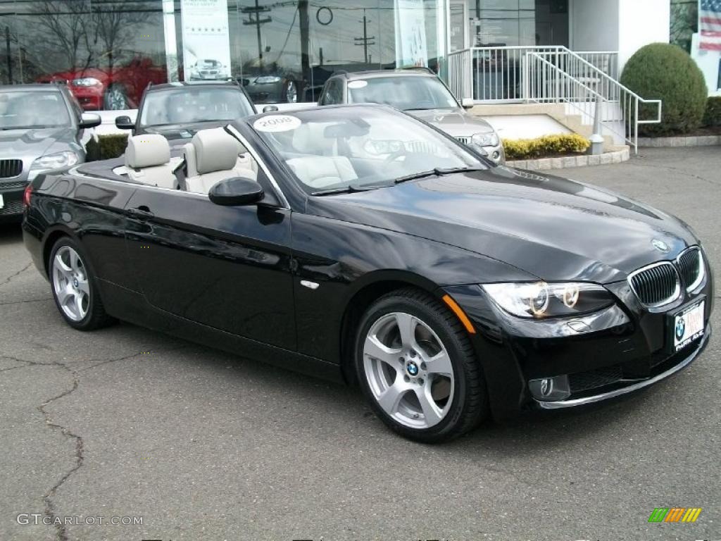 2008 3 Series 328i Convertible - Jet Black / Oyster photo #3