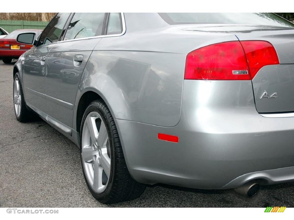 2008 A4 3.2 Quattro S-Line Sedan - Quartz Grey Metallic / Black photo #11