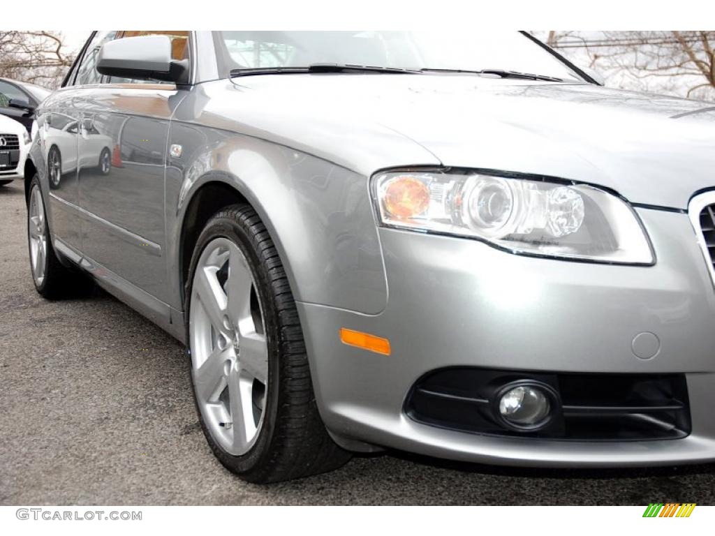 2008 A4 3.2 Quattro S-Line Sedan - Quartz Grey Metallic / Black photo #12