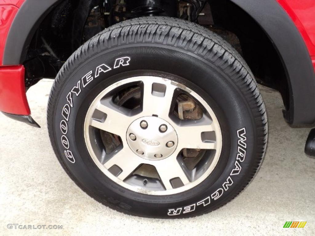 2004 F150 FX4 SuperCab 4x4 - Bright Red / Dark Flint photo #5