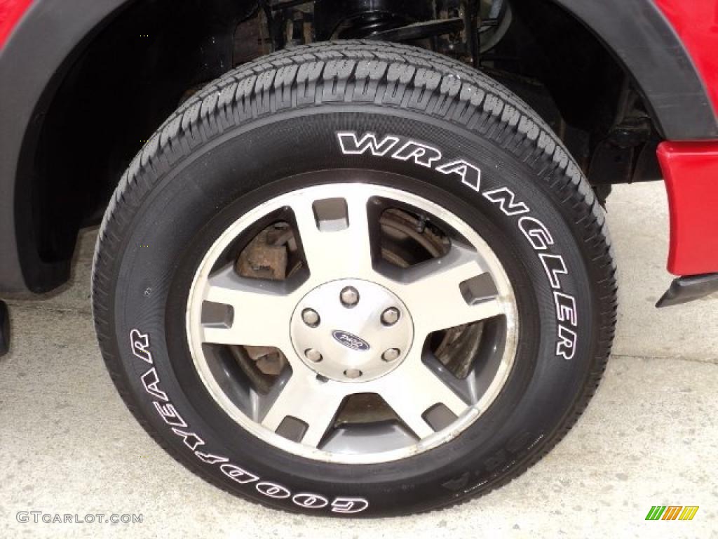 2004 F150 FX4 SuperCab 4x4 - Bright Red / Dark Flint photo #8