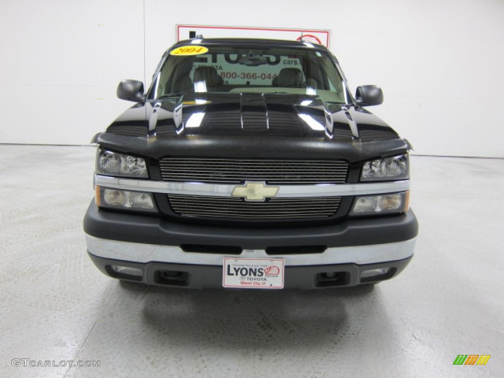 2004 Silverado 1500 Z71 Extended Cab 4x4 - Black / Medium Gray photo #26