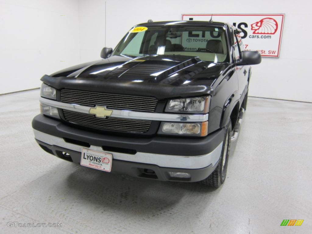 2004 Silverado 1500 Z71 Extended Cab 4x4 - Black / Medium Gray photo #27