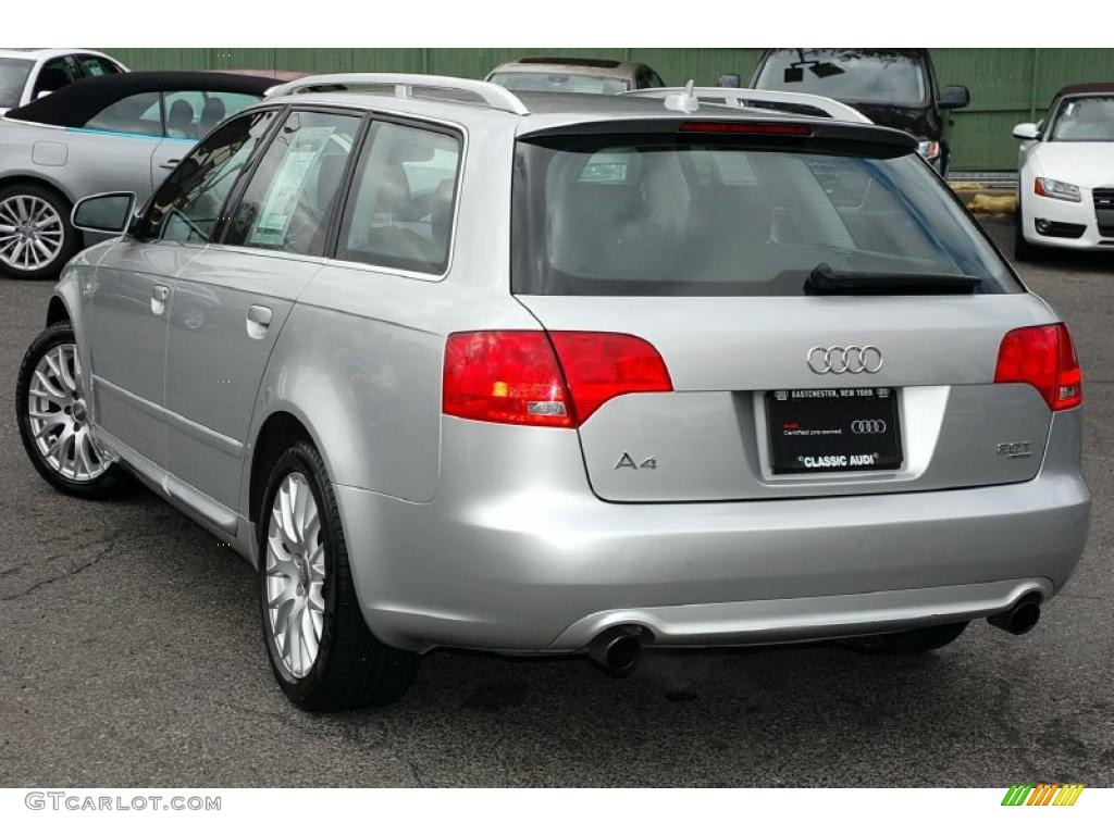 2008 A4 2.0T quattro Avant - Light Silver Metallic / Black photo #4