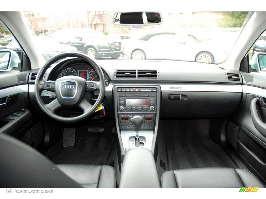 2008 Audi A4 2.0T quattro Avant Black Dashboard Photo #46701117