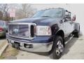 True Blue Metallic 2006 Ford F350 Super Duty Lariat Crew Cab 4x4 Dually