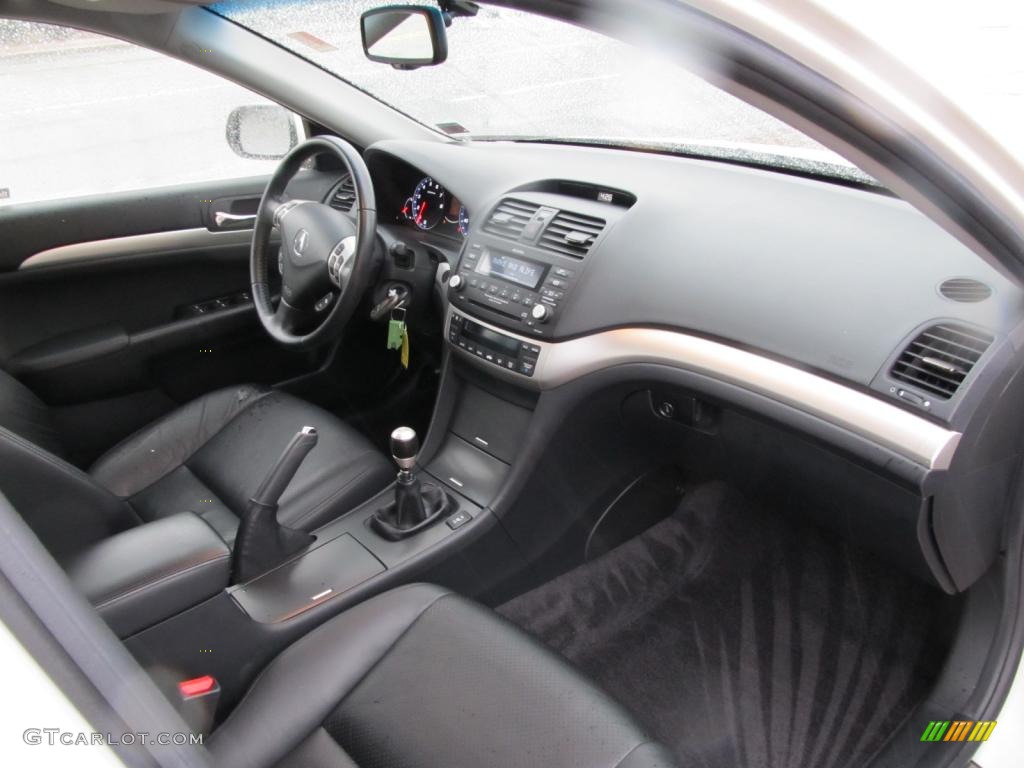 Ebony Interior 2008 Acura TSX Sedan Photo #46702671