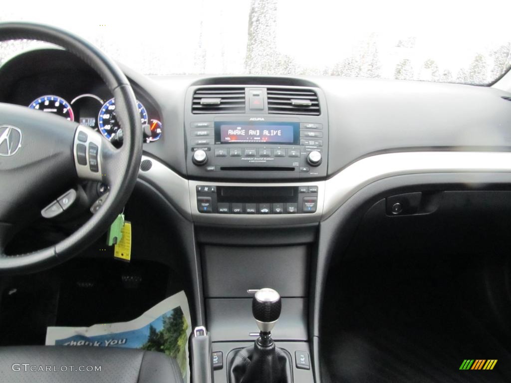 2008 Acura TSX Sedan Ebony Dashboard Photo #46702710