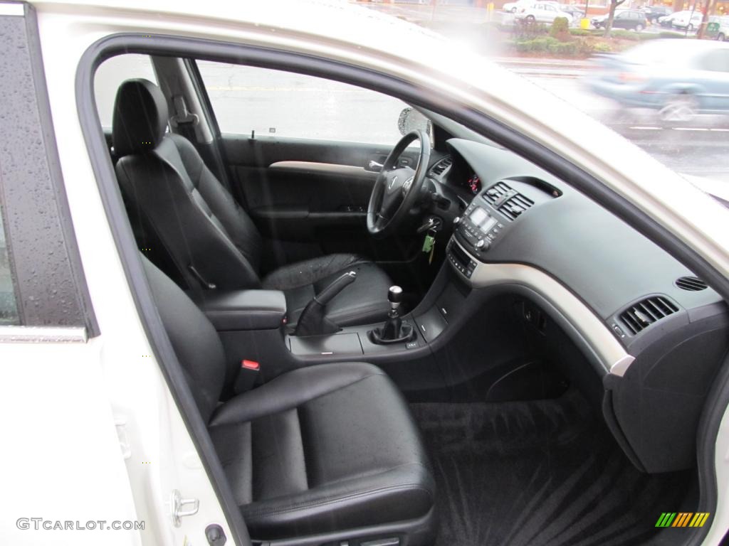Ebony Interior 2008 Acura TSX Sedan Photo #46702785
