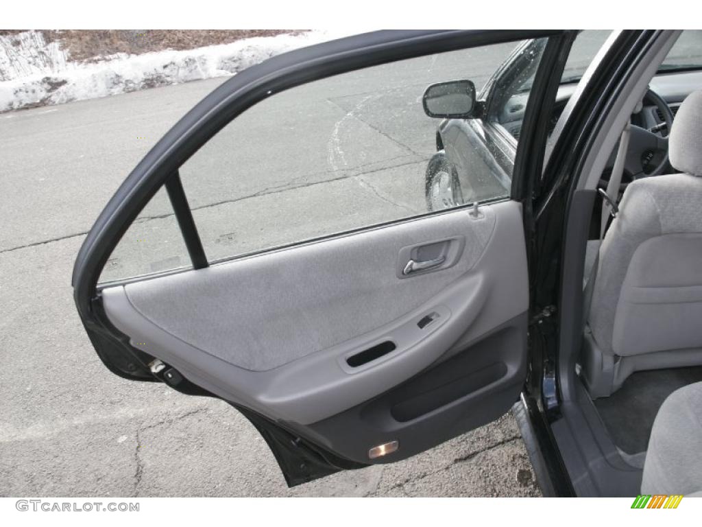 2002 Accord LX V6 Sedan - Nighthawk Black Pearl / Quartz Gray photo #16