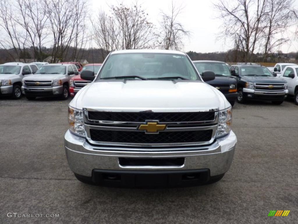 Summit White 2011 Chevrolet Silverado 2500HD Extended Cab 4x4 Exterior Photo #46703940