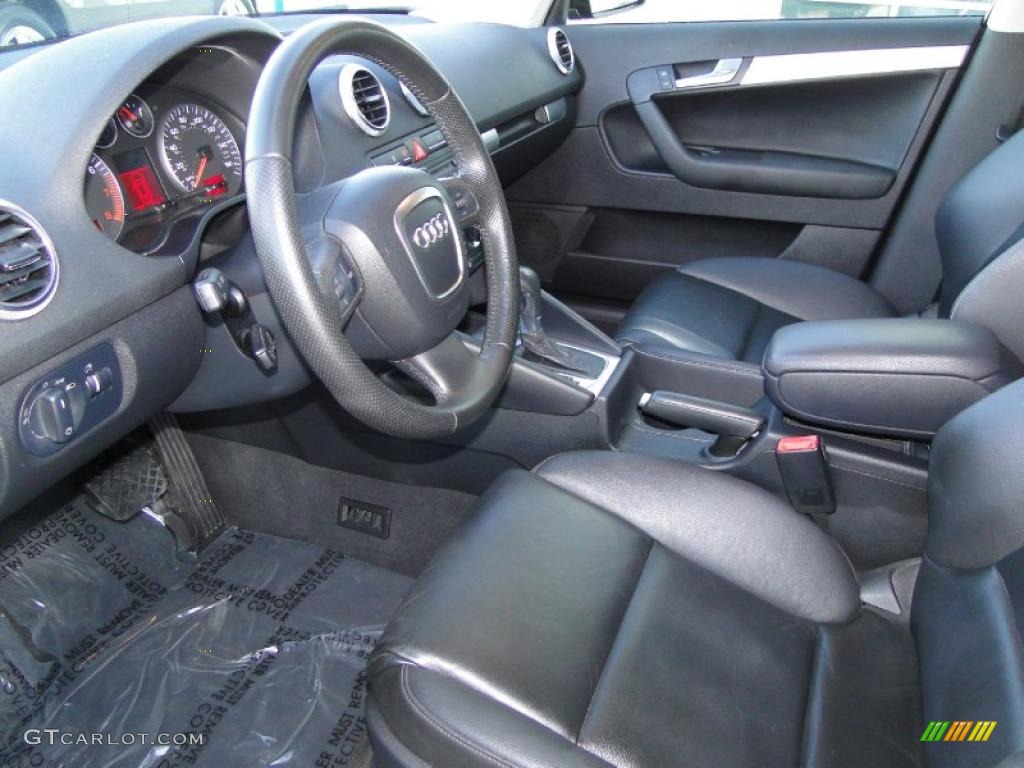 Black Interior 2006 Audi A3 2.0T Photo #46704237