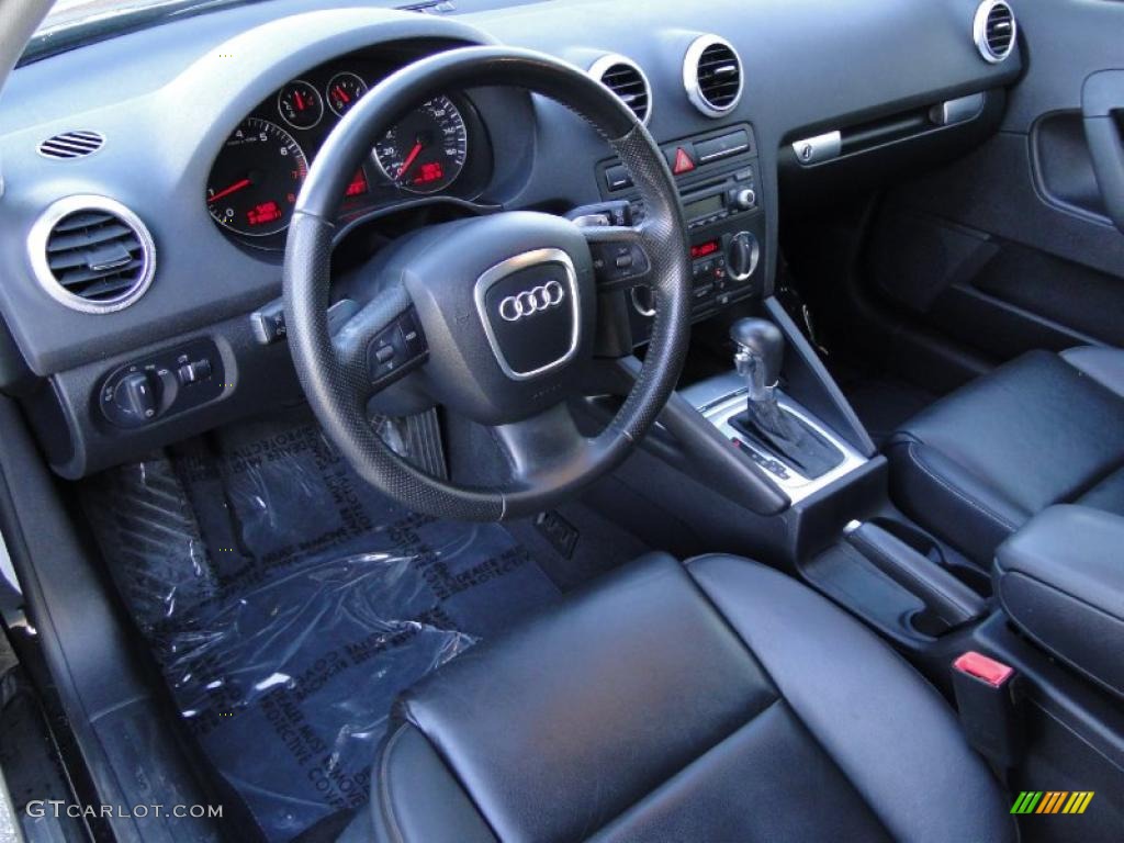 Black Interior 2006 Audi A3 2.0T Photo #46704252