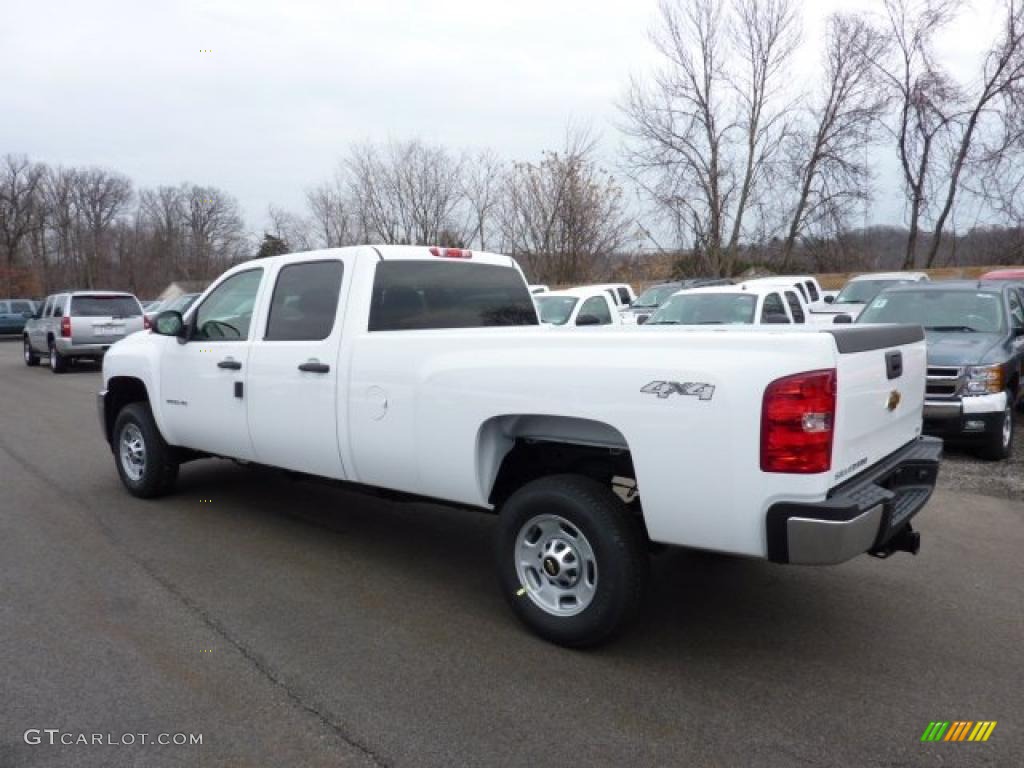 Summit White 2011 Chevrolet Silverado 2500HD LS Crew Cab 4x4 Exterior Photo #46704273