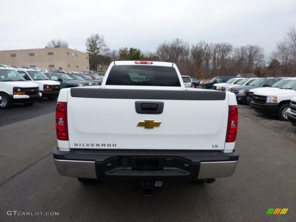 Summit White 2011 Chevrolet Silverado 2500HD LS Crew Cab 4x4 Exterior Photo #46704291