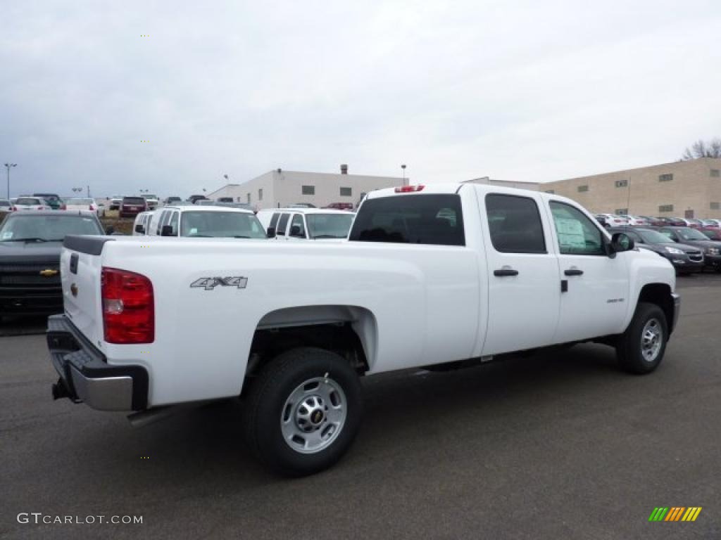 Summit White 2011 Chevrolet Silverado 2500HD LS Crew Cab 4x4 Exterior Photo #46704303