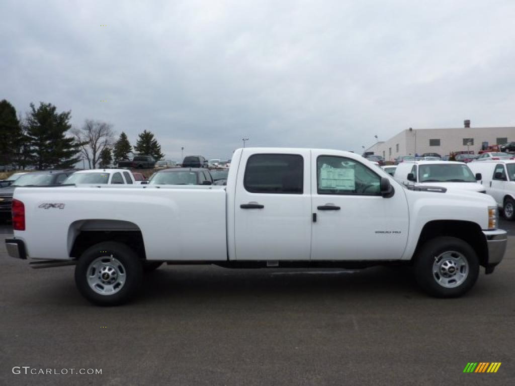 Summit White 2011 Chevrolet Silverado 2500HD LS Crew Cab 4x4 Exterior Photo #46704315