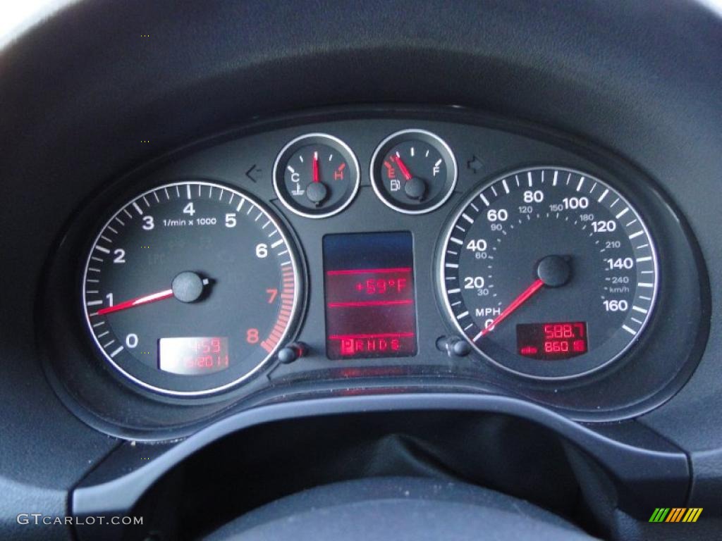 2006 Audi A3 2.0T Gauges Photo #46704336