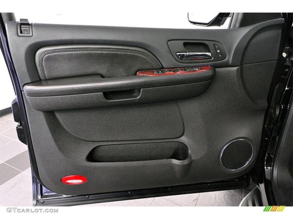 2009 Cadillac Escalade ESV AWD Ebony/Ebony Door Panel Photo #46704918