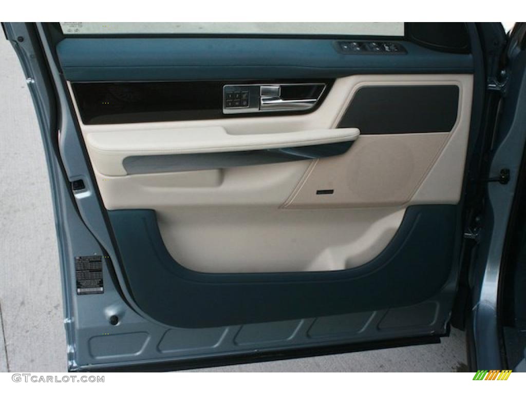 2011 Land Rover Range Rover Sport HSE Ocean Blue/Ivory Door Panel Photo #46705332