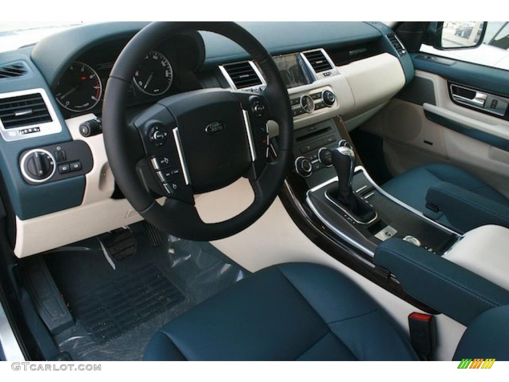 2011 Land Rover Range Rover Sport HSE Ocean Blue/Ivory Dashboard Photo #46705362