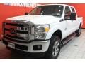 2011 Oxford White Ford F250 Super Duty Lariat Crew Cab 4x4  photo #2
