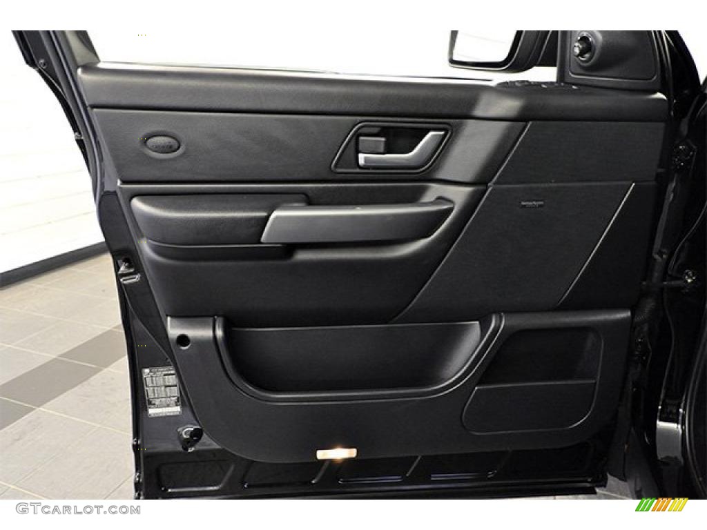 2007 Land Rover Range Rover Sport HSE Ebony Black Door Panel Photo #46705701