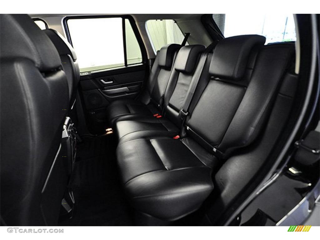 Ebony Black Interior 2007 Land Rover Range Rover Sport HSE Photo #46705713
