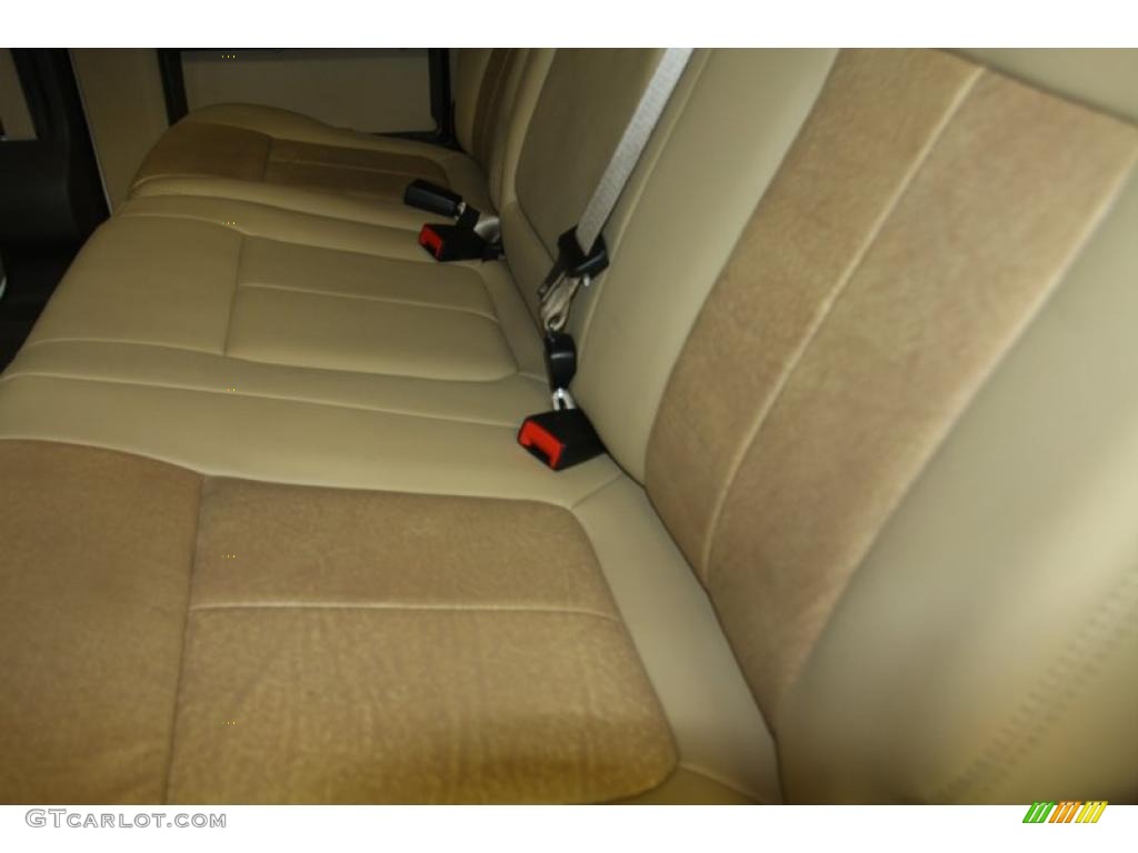 2011 F250 Super Duty Lariat Crew Cab 4x4 - Oxford White / Adobe Two Tone Leather photo #7