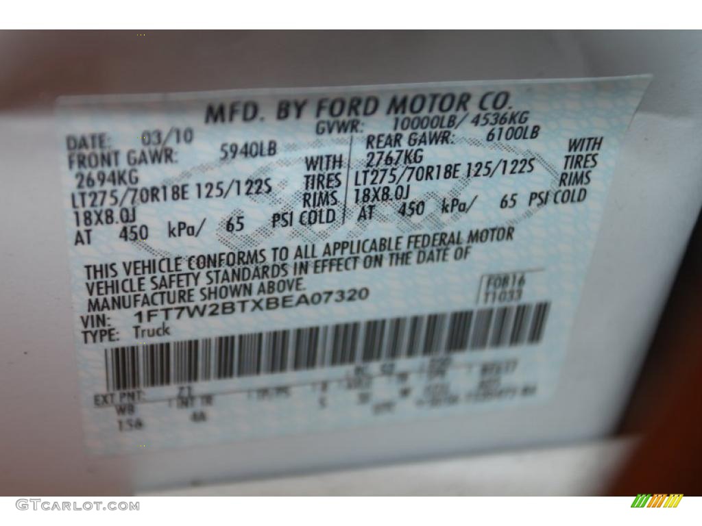 2011 F250 Super Duty Lariat Crew Cab 4x4 - Oxford White / Adobe Two Tone Leather photo #8