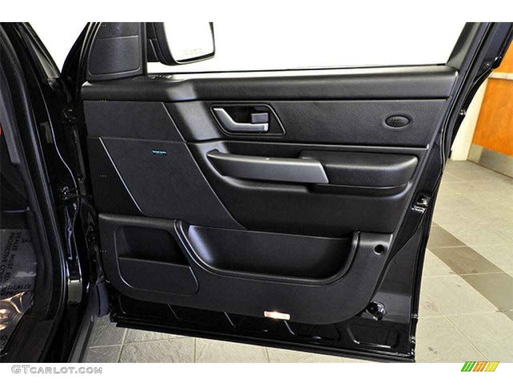 2007 Land Rover Range Rover Sport HSE Ebony Black Door Panel Photo #46705761