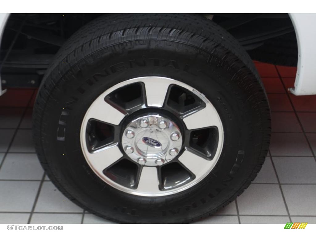 2011 F250 Super Duty Lariat Crew Cab 4x4 - Oxford White / Adobe Two Tone Leather photo #23