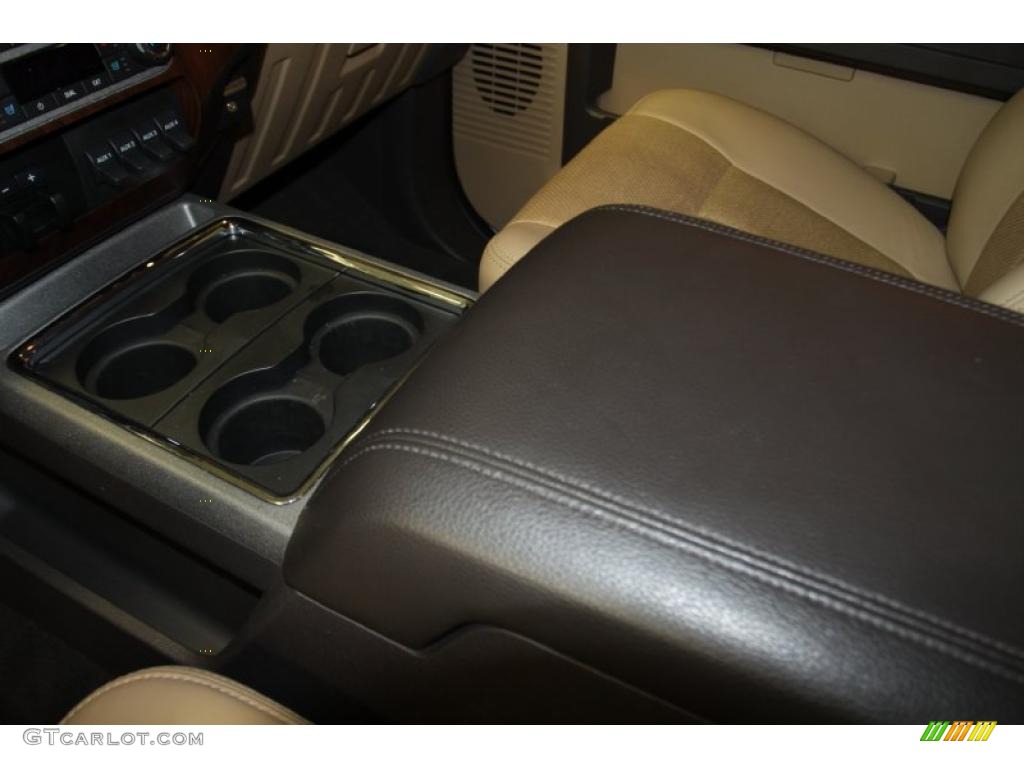 2011 F250 Super Duty Lariat Crew Cab 4x4 - Oxford White / Adobe Two Tone Leather photo #29