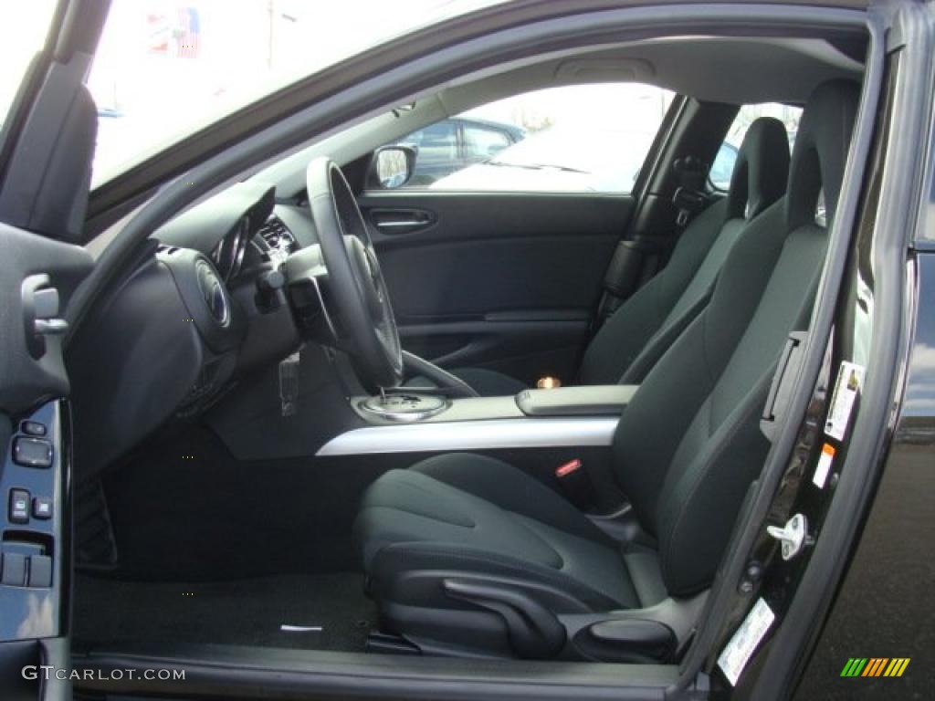 Black Interior 2010 Mazda RX-8 Sport Photo #46706397