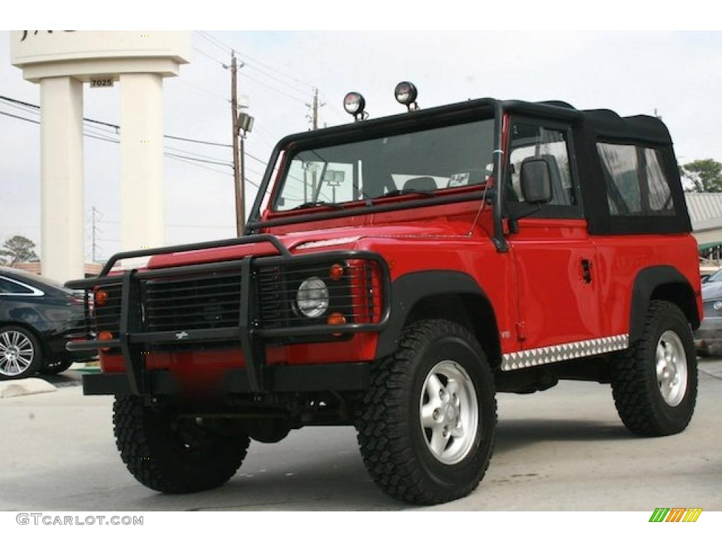 Portofino Red 1995 Land Rover Defender 90 Hardtop Exterior Photo #46706517