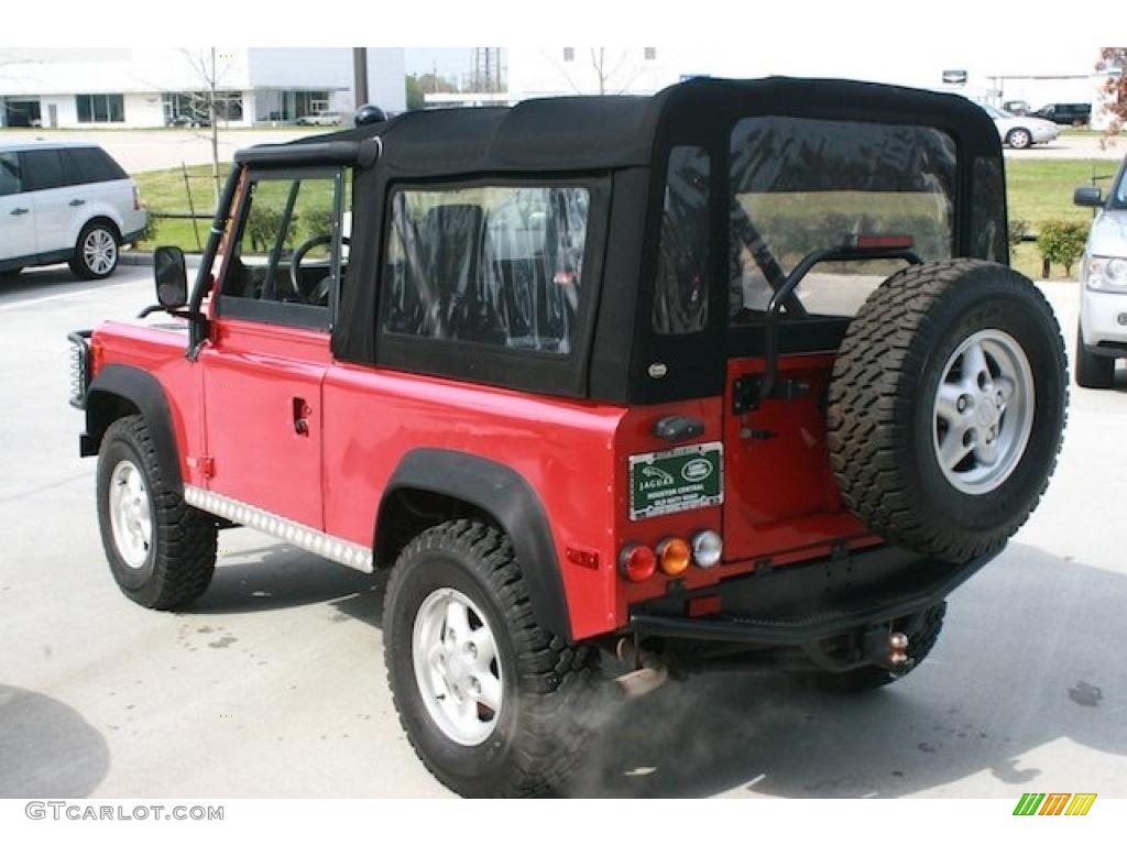 Portofino Red 1995 Land Rover Defender 90 Hardtop Exterior Photo #46706595