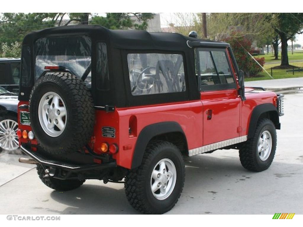 Portofino Red 1995 Land Rover Defender 90 Hardtop Exterior Photo #46706646