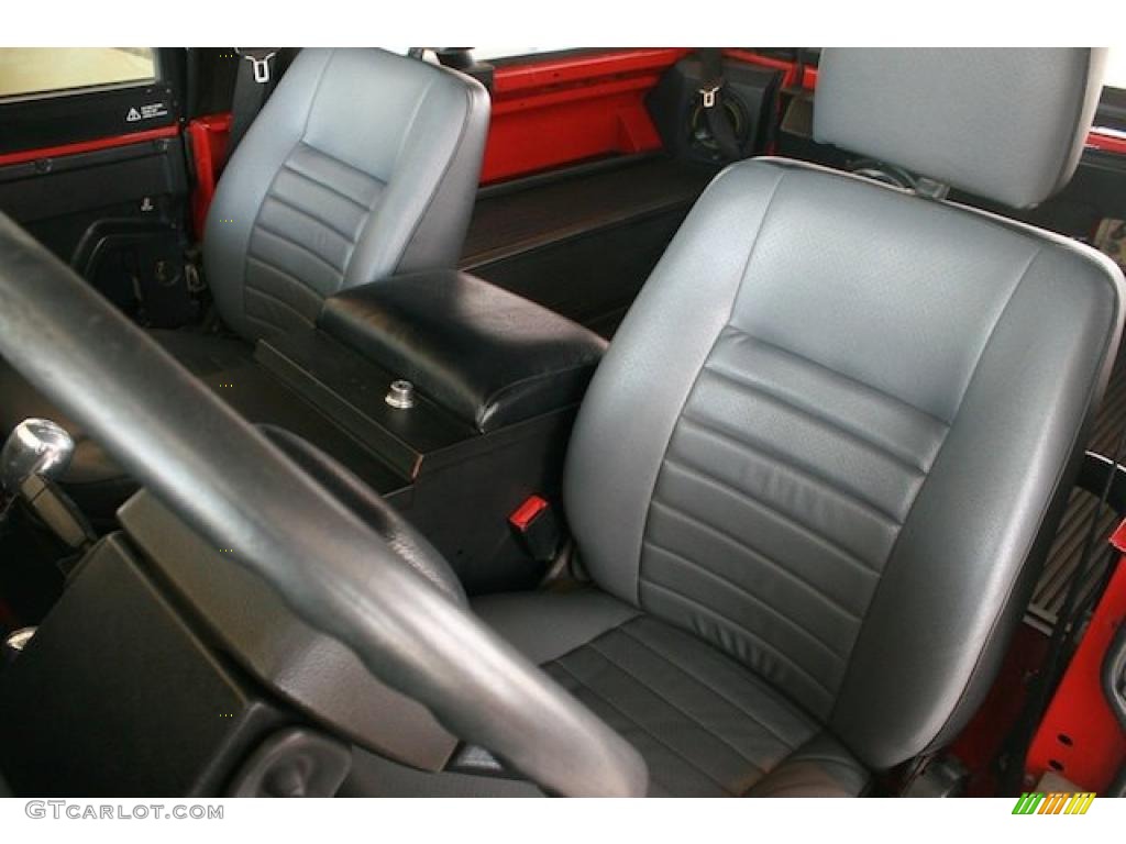 Black Interior 1995 Land Rover Defender 90 Hardtop Photo #46706733