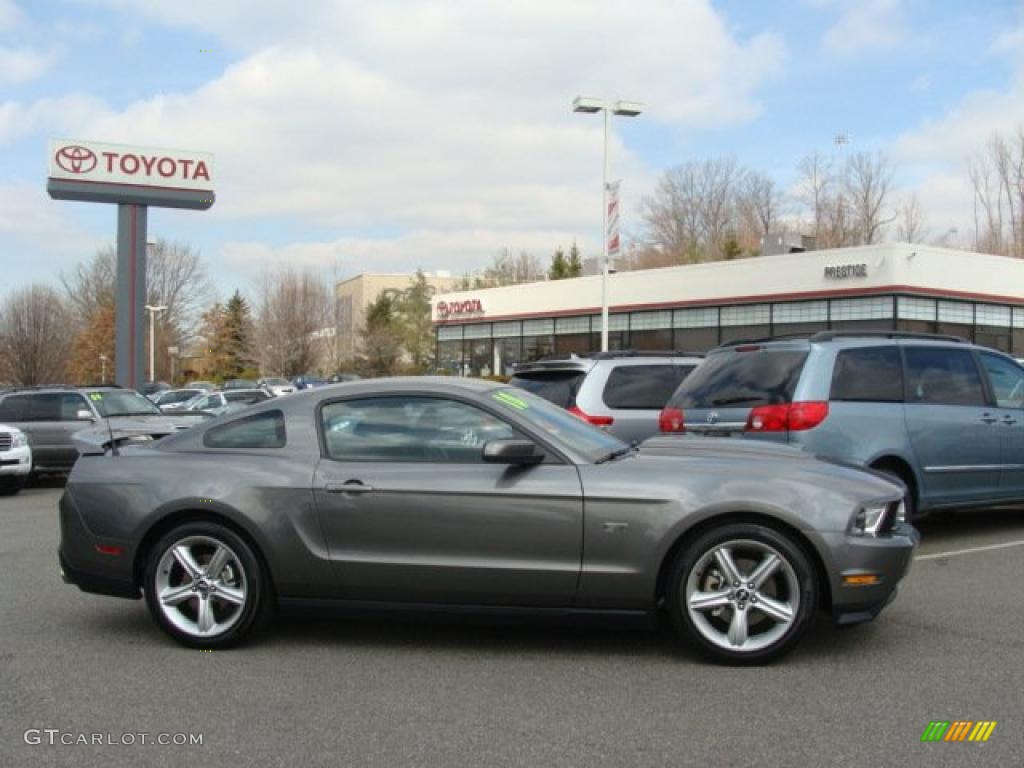 2010 Mustang GT Premium Coupe - Sterling Grey Metallic / Charcoal Black photo #1