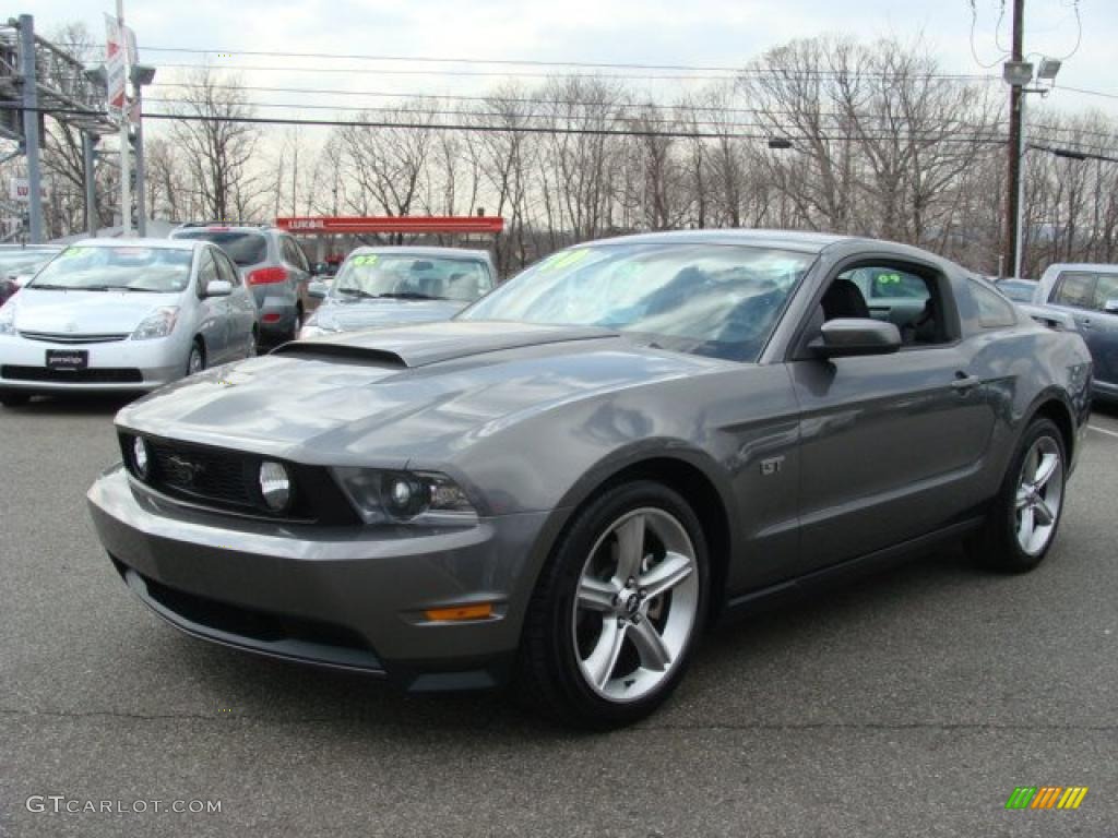 Sterling Grey Metallic 2010 Ford Mustang GT Premium Coupe Exterior Photo #46706769