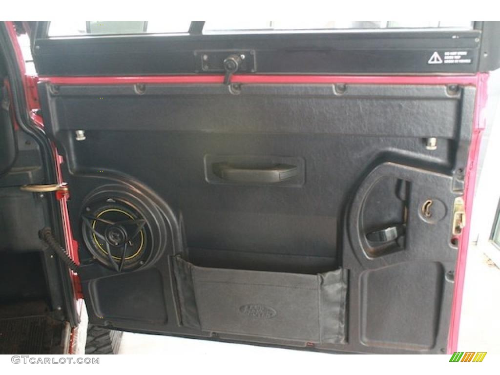 1995 Land Rover Defender 90 Hardtop Black Door Panel Photo #46706850