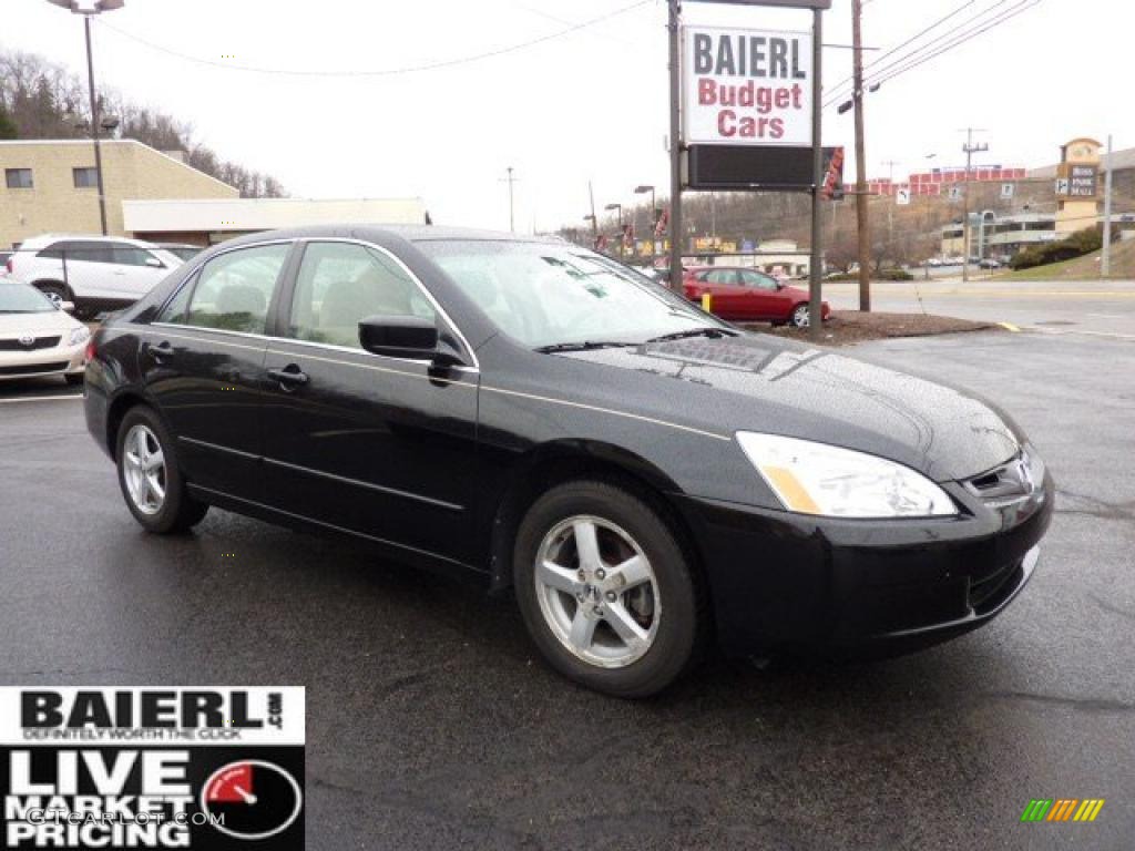 2003 Accord EX Sedan - Nighthawk Black Pearl / Ivory photo #1