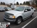 2001 Silver Metallic Ford F150 XLT SuperCrew  photo #3