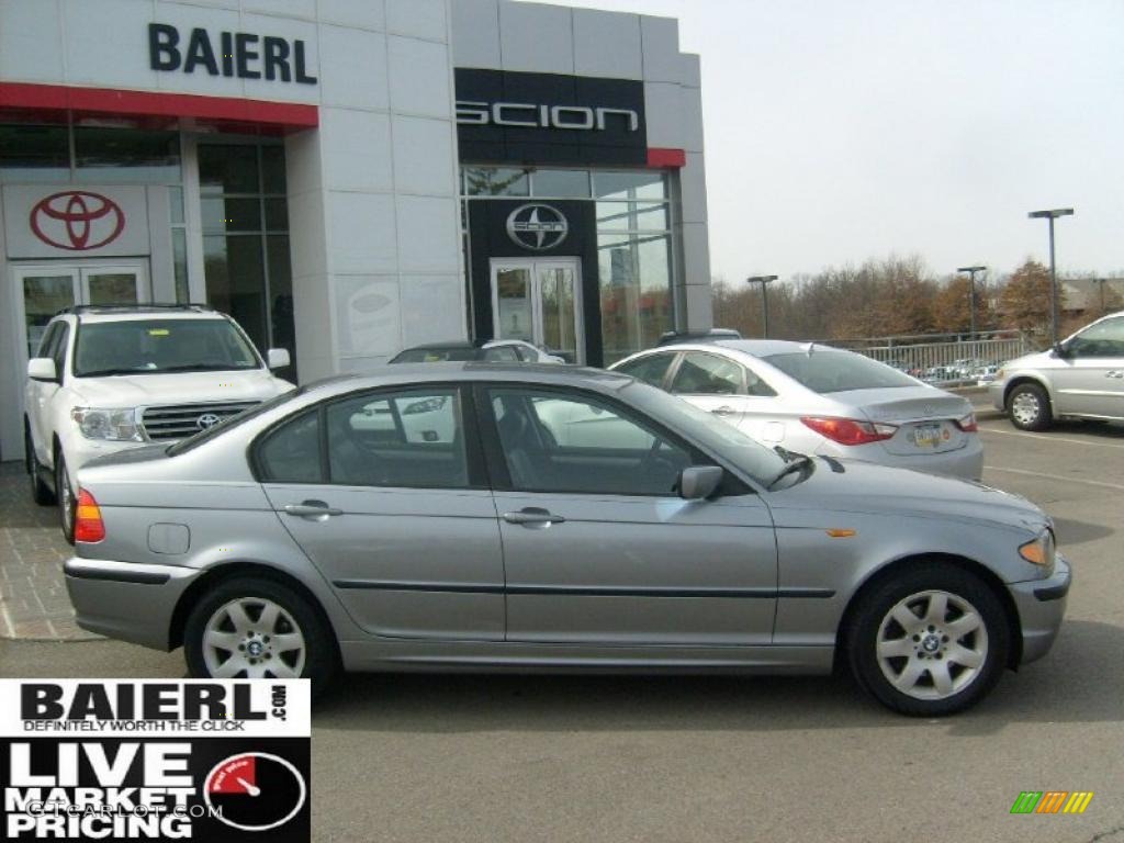 2004 3 Series 325xi Sedan - Silver Grey Metallic / Black photo #8