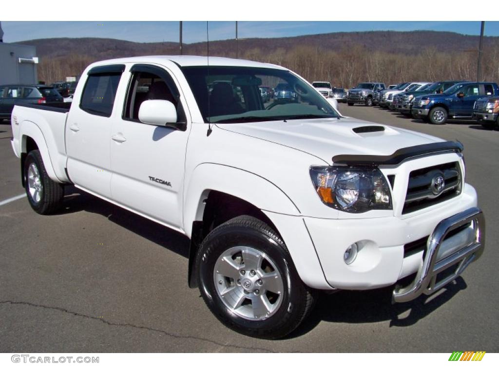 Super White 2009 Toyota Tacoma V6 TRD Sport Double Cab 4x4 Exterior Photo #46708122