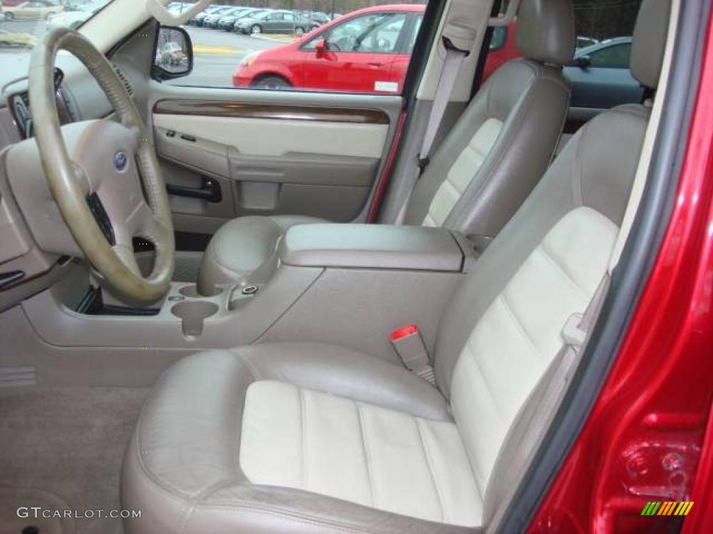 2005 Explorer Eddie Bauer 4x4 - Redfire Metallic / Medium Parchment photo #10