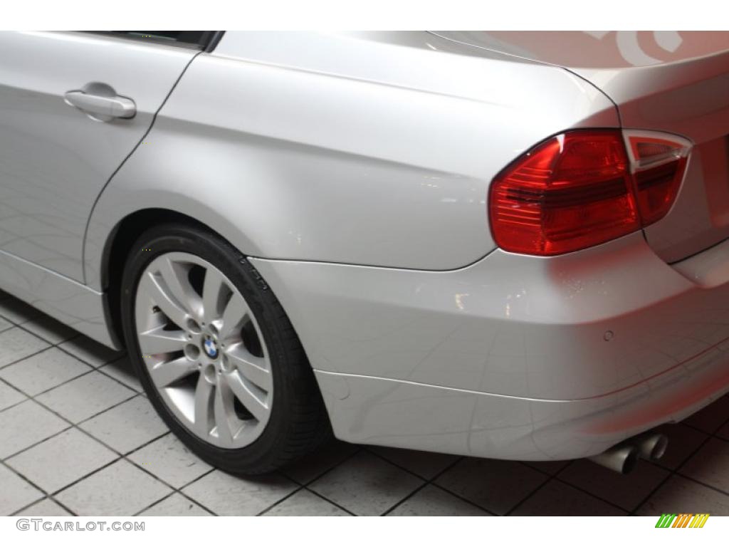 2006 3 Series 325i Sedan - Titanium Silver Metallic / Grey photo #21